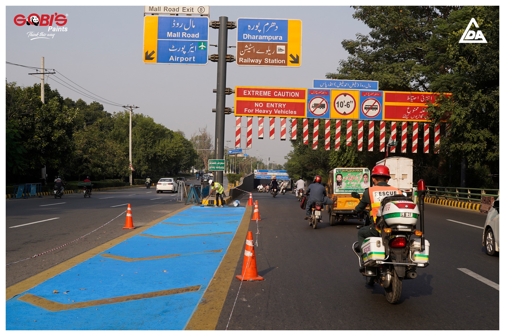 Blue Line U-Turn Dharampura Underpass